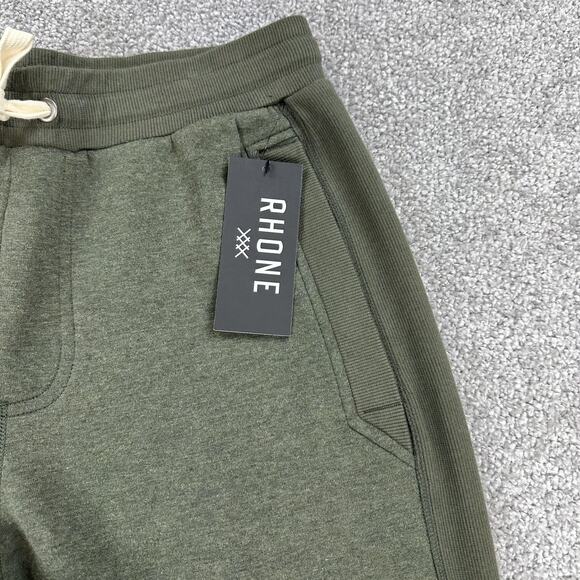 Rhone Heritage Midweight Pants Mens Small Dark Moss Heather Relaxed Fit Jogger - Picture 5 of 12